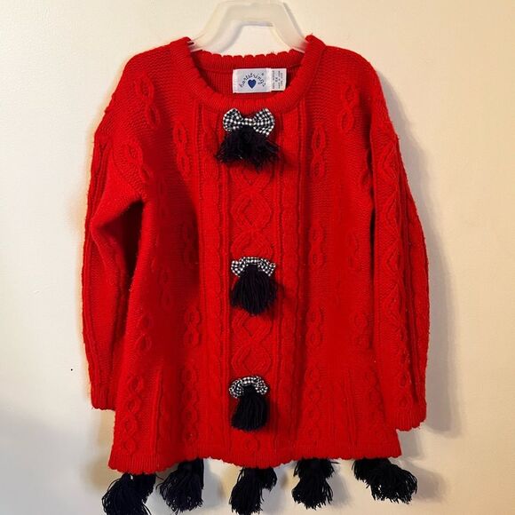 Vintage 1990s Hartstrings Tassel Sweater and‎ Turtleneck Set - Picture 4 of 12